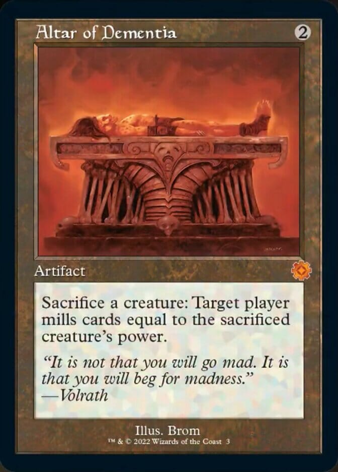 Altar of Dementia (Retro) [The Brothers' War Retro Artifacts] MTG Single Magic: The Gathering  | Multizone: Comics And Games
