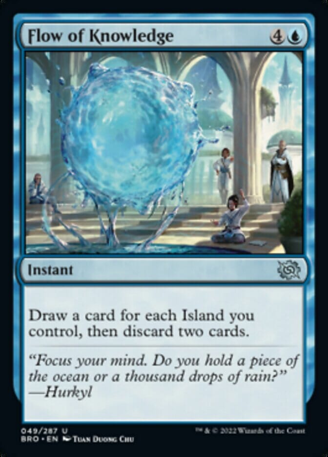 Flow of Knowledge [The Brothers' War] MTG Single Magic: The Gathering  | Multizone: Comics And Games