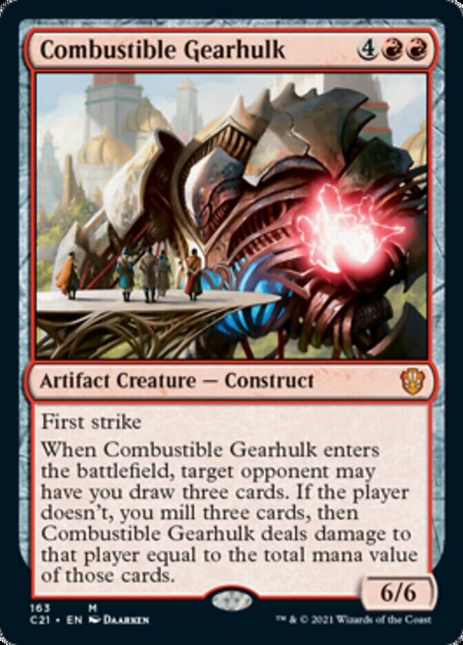 Combustible Gearhulk [Commander 2021] MTG Single Magic: The Gathering  | Multizone: Comics And Games