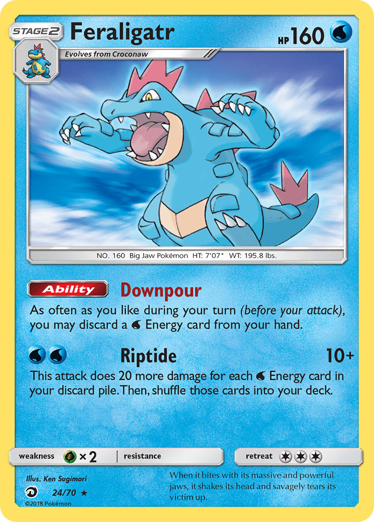 Feraligatr (24/70) [Sun & Moon: Dragon Majesty] Pokemon Single Pokémon  | Multizone: Comics And Games