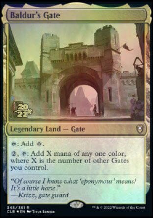 Baldur's Gate [Commander Legends: Battle for Baldur's Gate Prerelease Promos] MTG Single Magic: The Gathering  | Multizone: Comics And Games