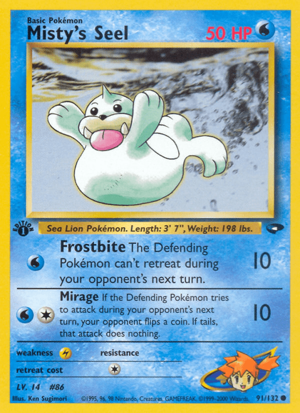 Misty's Seel (91/132) [Gym Challenge 1st Edition] Pokemon Single Pokémon  | Multizone: Comics And Games