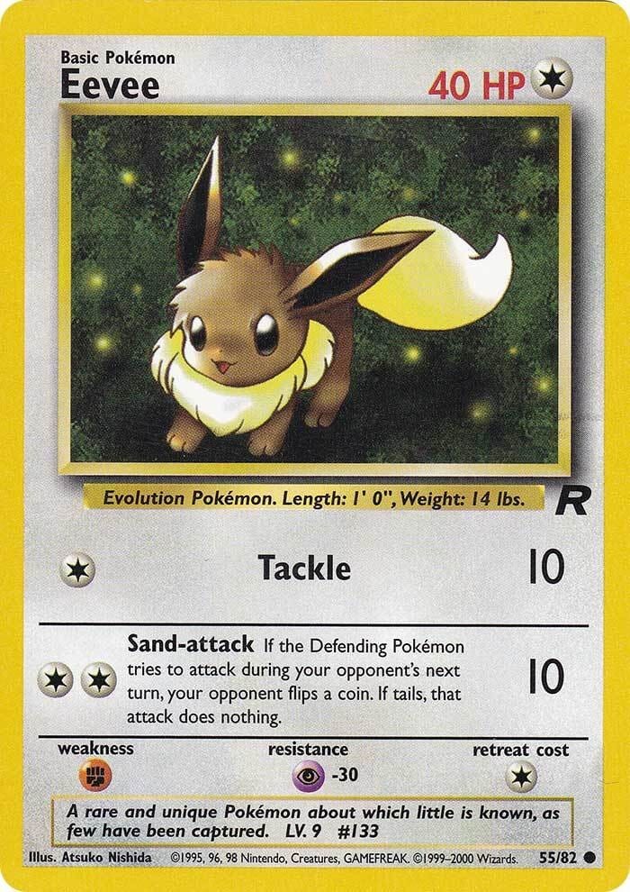 Eevee (55/82) [Team Rocket Unlimited] Pokemon Single Pokémon  | Multizone: Comics And Games