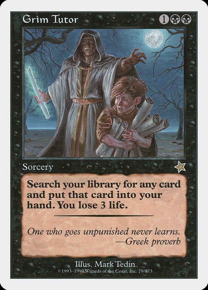 Grim Tutor [Starter 1999] MTG Single Magic: The Gathering  | Multizone: Comics And Games