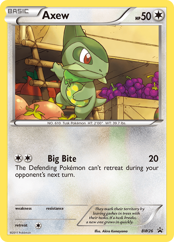 Axew (BW26) [Black & White: Black Star Promos] Pokemon Single Pokémon  | Multizone: Comics And Games