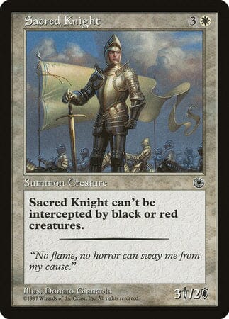 Sacred Knight [Portal] MTG Single Magic: The Gathering  | Multizone: Comics And Games