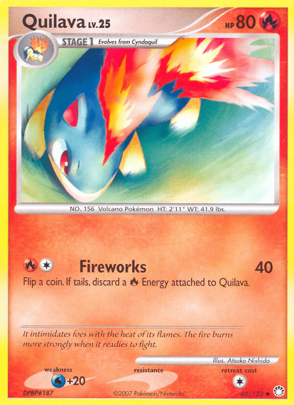 Quilava (60/123) [Diamond & Pearl: Mysterious Treasures] Pokemon Single Pokémon  | Multizone: Comics And Games