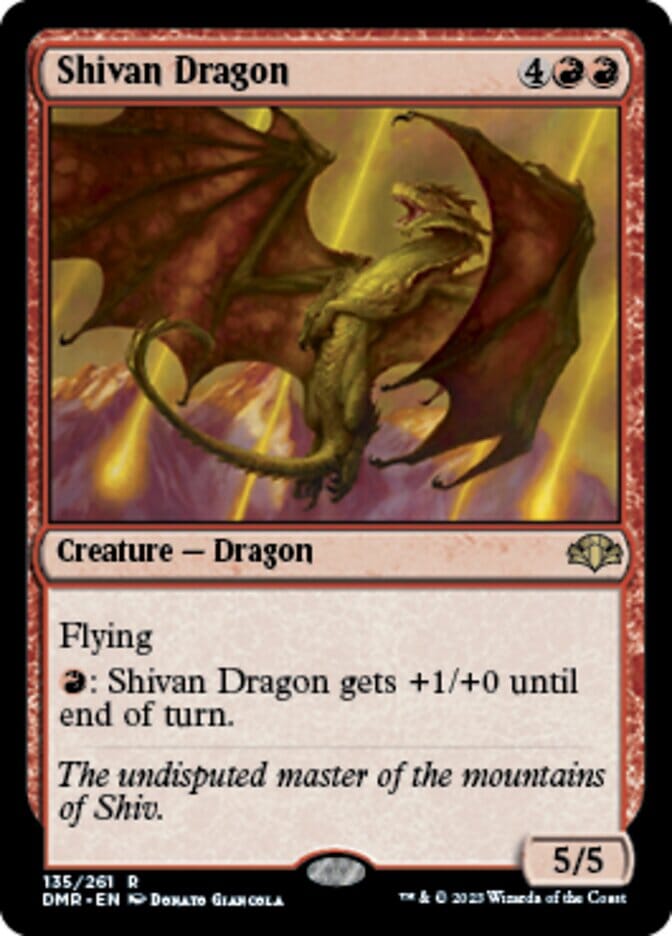 Shivan Dragon [Dominaria Remastered] MTG Single Magic: The Gathering  | Multizone: Comics And Games