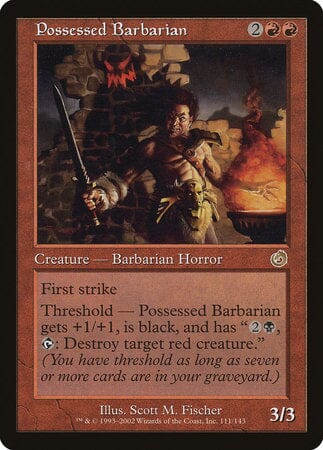 Possessed Barbarian [Torment] MTG Single Magic: The Gathering  | Multizone: Comics And Games