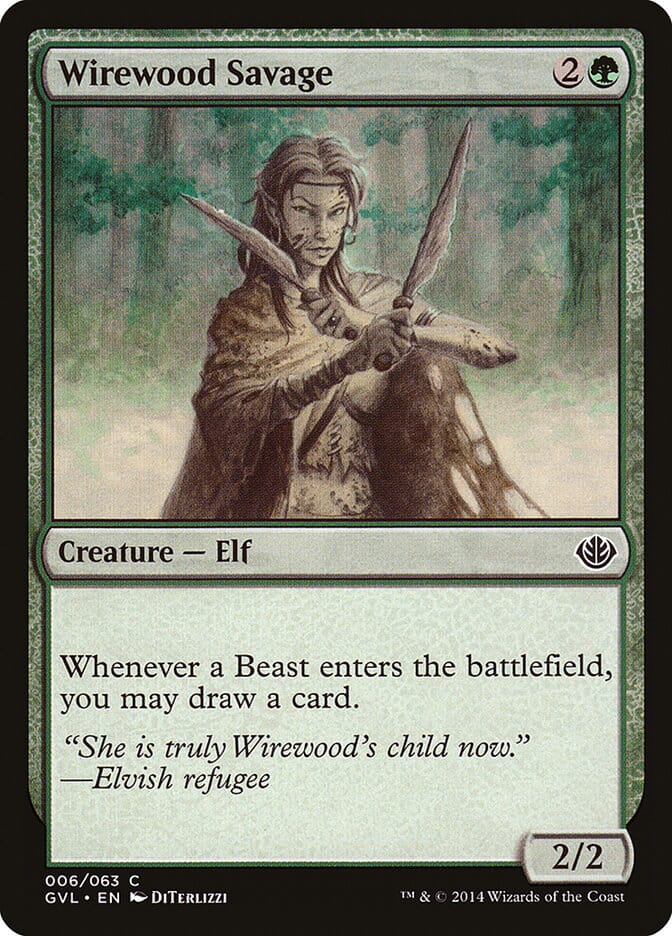 Wirewood Savage (Garruk vs. Liliana) [Duel Decks Anthology] MTG Single Magic: The Gathering  | Multizone: Comics And Games