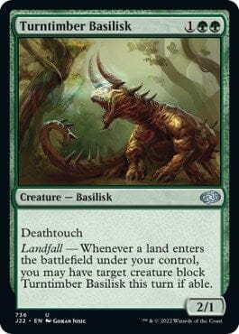 Turntimber Basilisk [Jumpstart 2022] MTG Single Magic: The Gathering  | Multizone: Comics And Games
