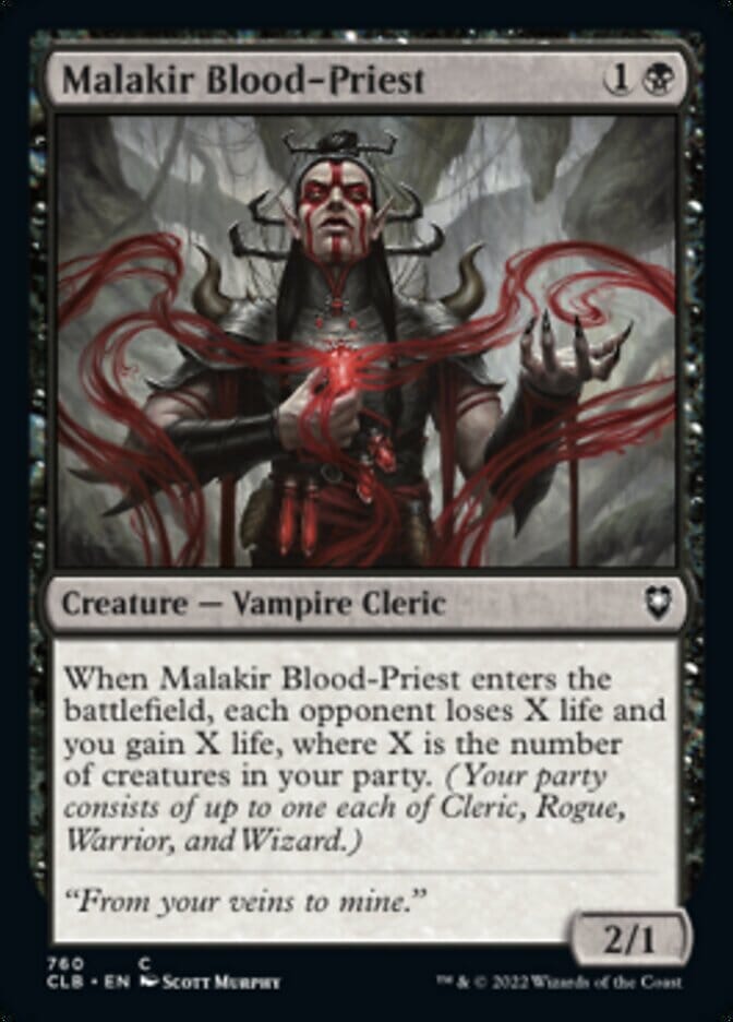 Malakir Blood-Priest [Commander Legends: Battle for Baldur's Gate] MTG Single Magic: The Gathering  | Multizone: Comics And Games