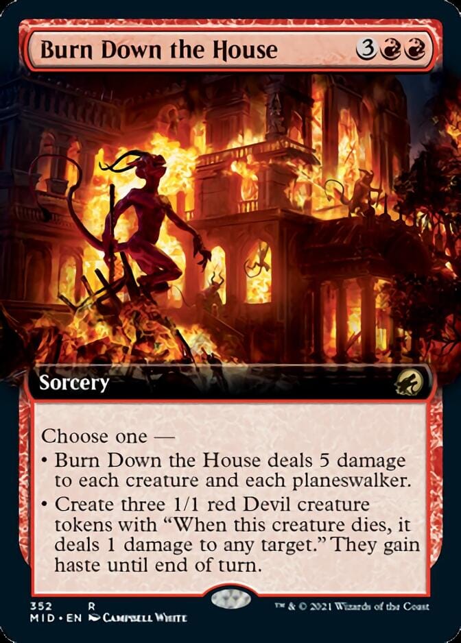 Burn Down the House (Extended) [Innistrad: Midnight Hunt] MTG Single Magic: The Gathering  | Multizone: Comics And Games