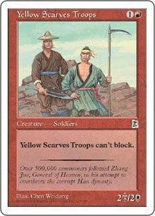 Yellow Scarves Troops [Portal Three Kingdoms] MTG Single Magic: The Gathering  | Multizone: Comics And Games