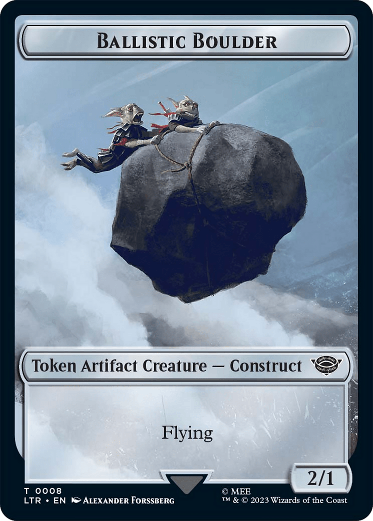 Ballistic Boulder // Food Token (10) Double-Sided Token [The Lord of the Rings: Tales of Middle-Earth Tokens] MTG Single Magic: The Gathering  | Multizone: Comics And Games