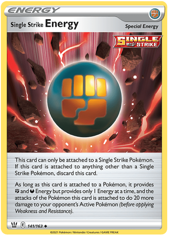 Single Strike Energy (141/163) [Sword & Shield: Battle Styles] Pokemon Single Pokémon  | Multizone: Comics And Games