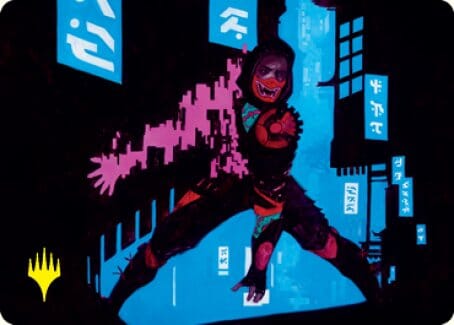 Return to Action Art Card (Gold-Stamped Signature) [Kamigawa: Neon Dynasty Art Series] MTG Single Magic: The Gathering  | Multizone: Comics And Games