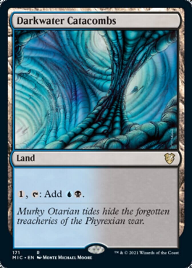 Darkwater Catacombs [Innistrad: Midnight Hunt Commander] MTG Single Magic: The Gathering  | Multizone: Comics And Games
