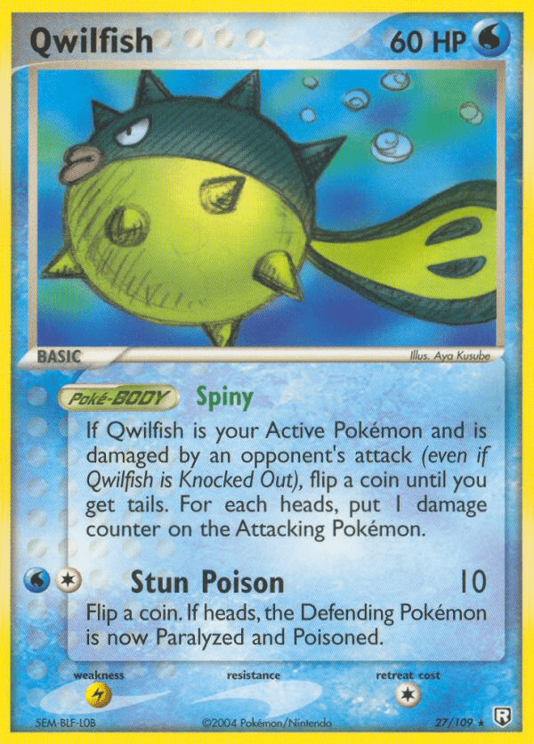 Qwilfish (27/109) [EX: Team Rocket Returns] Pokemon Single Pokémon  | Multizone: Comics And Games