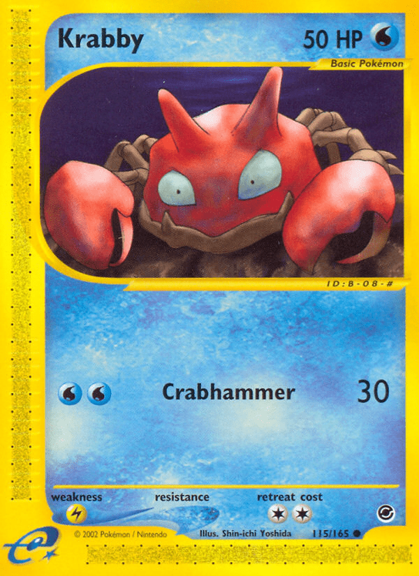Krabby (115/165) [Expedition: Base Set] Pokemon Single Pokémon  | Multizone: Comics And Games
