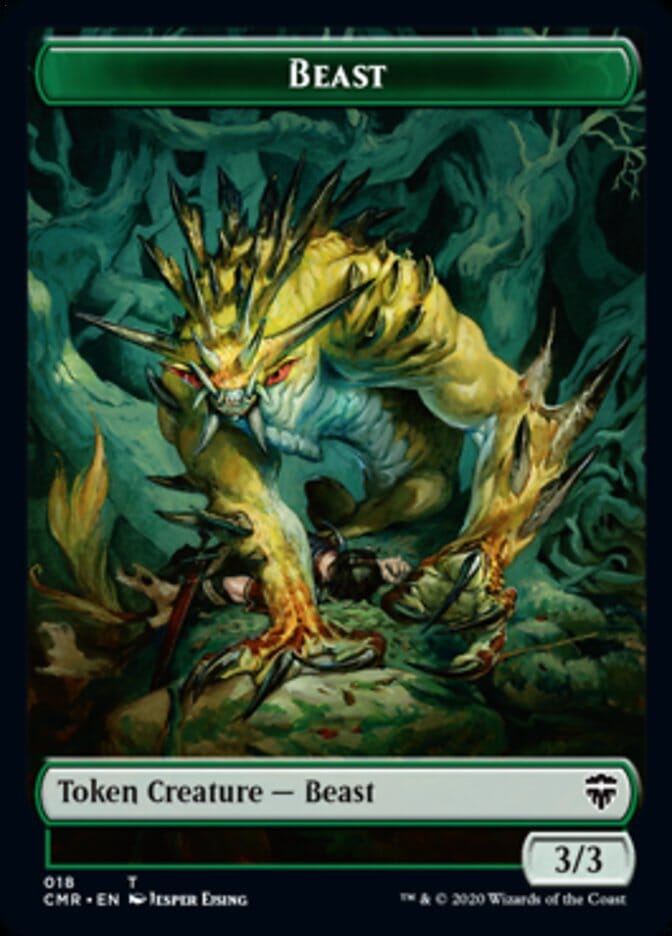 Beast (18) // Beast Token (19) [Commander Legends Tokens] MTG Single Magic: The Gathering  | Multizone: Comics And Games