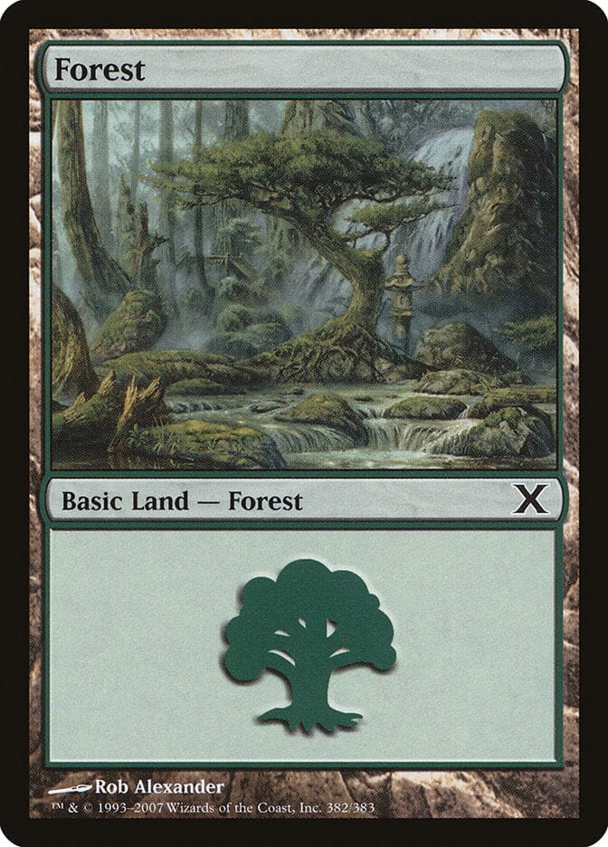 Forest (382) [Tenth Edition] MTG Single Magic: The Gathering  | Multizone: Comics And Games