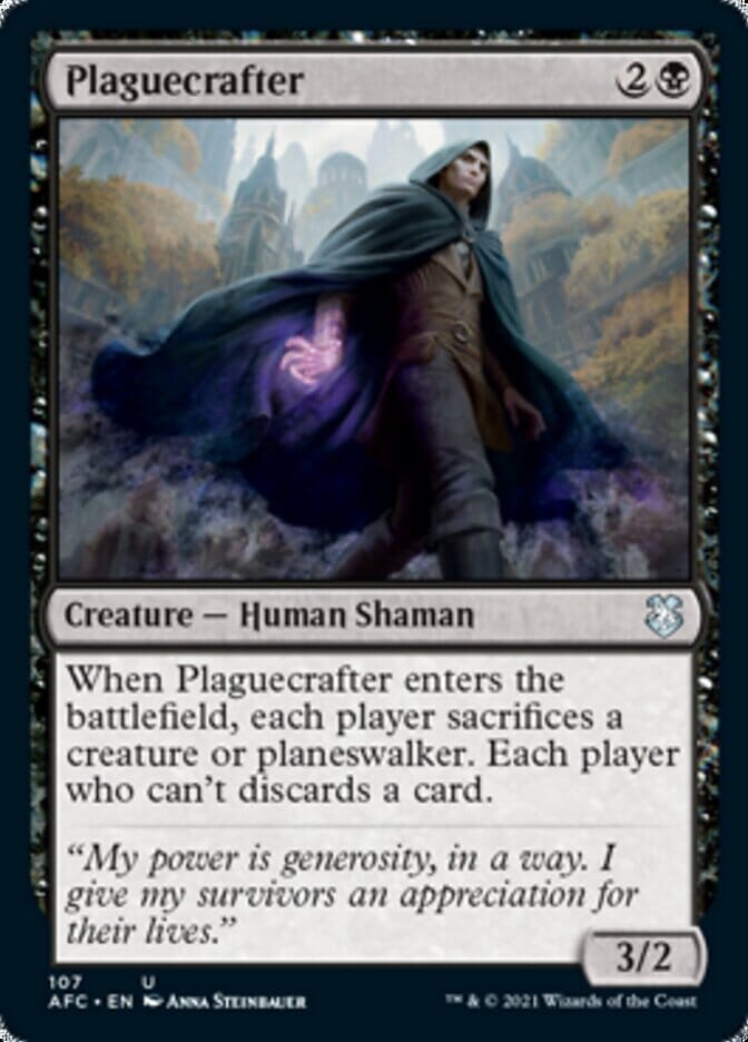Plaguecrafter [Dungeons & Dragons: Adventures in the Forgotten Realms Commander] MTG Single Magic: The Gathering  | Multizone: Comics And Games