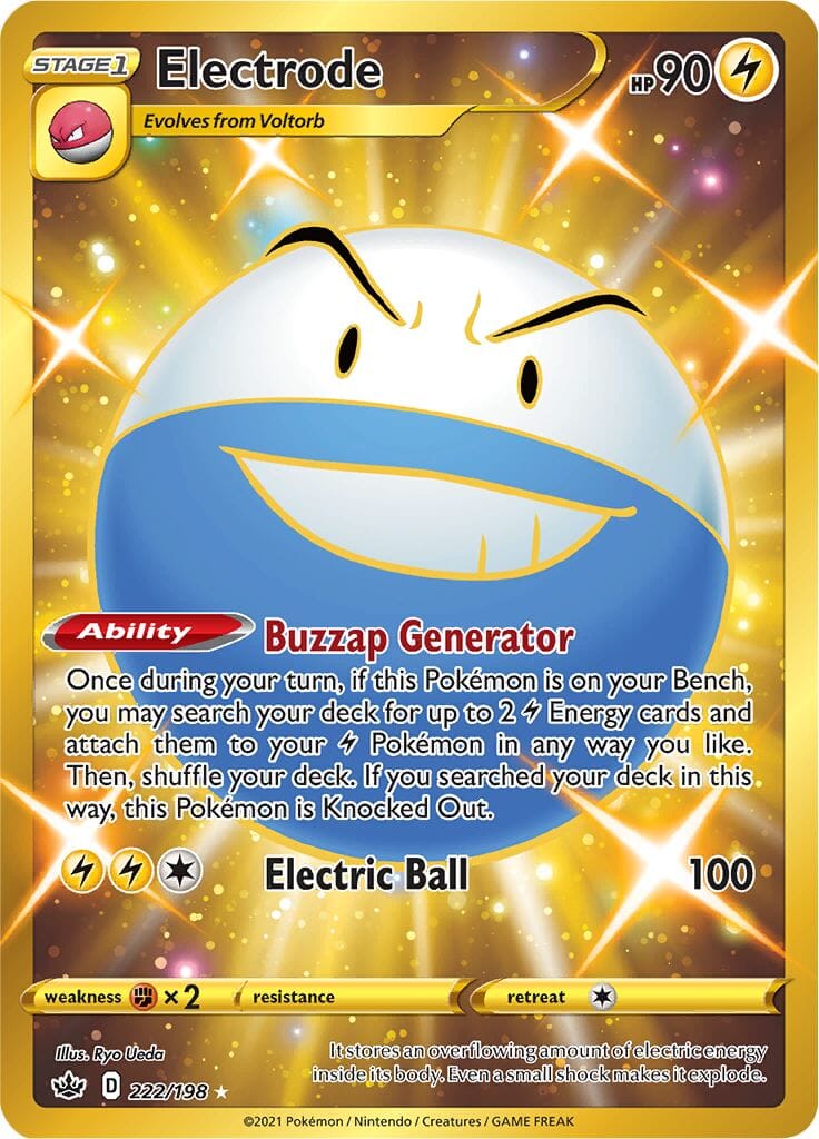 Electrode (222/198) [Sword & Shield: Chilling Reign] Pokemon Single Pokémon  | Multizone: Comics And Games