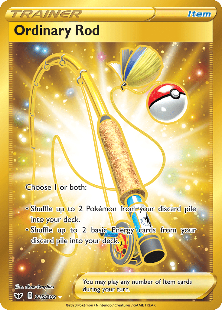 Ordinary Rod (215/202) [Sword & Shield: Base Set] Pokemon Single Pokémon  | Multizone: Comics And Games