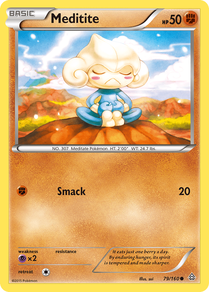 Meditite (79/160) [XY: Primal Clash] Pokemon Single Pokémon  | Multizone: Comics And Games
