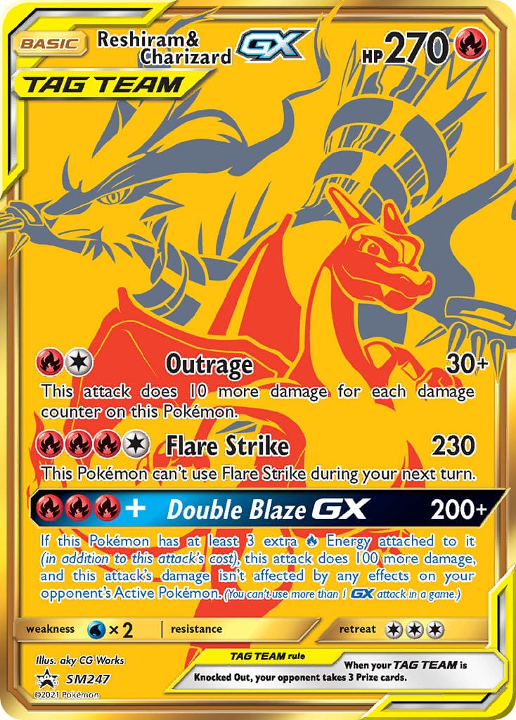 Reshiram & Charizard GX (SM247) [Sun & Moon: Black Star Promos] Pokemon Single Pokémon  | Multizone: Comics And Games