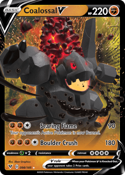 Coalossal V (098/185) [Sword & Shield: Vivid Voltage] Pokemon Single Pokémon  | Multizone: Comics And Games