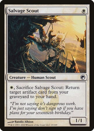 Salvage Scout [Scars of Mirrodin] MTG Single Magic: The Gathering  | Multizone: Comics And Games