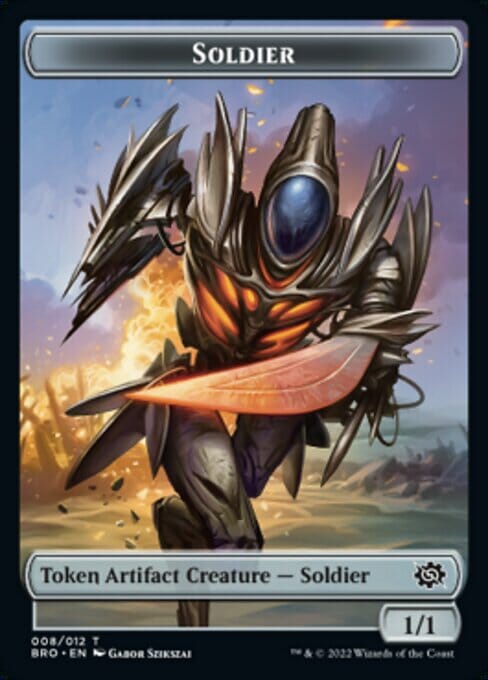 Powerstone // Soldier (008) Double-Sided Token [The Brothers' War Tokens] MTG Single Magic: The Gathering  | Multizone: Comics And Games