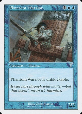 Phantom Warrior [Seventh Edition] MTG Single Magic: The Gathering  | Multizone: Comics And Games