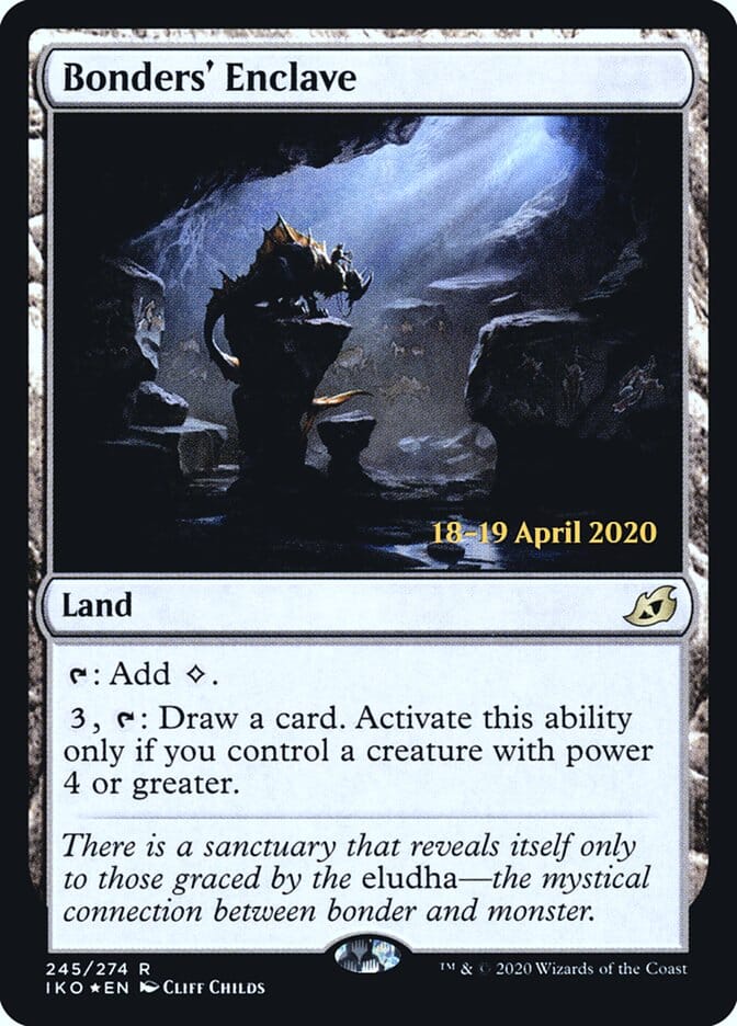 Bonders' Enclave [Ikoria: Lair of Behemoths Prerelease Promos] MTG Single Magic: The Gathering  | Multizone: Comics And Games