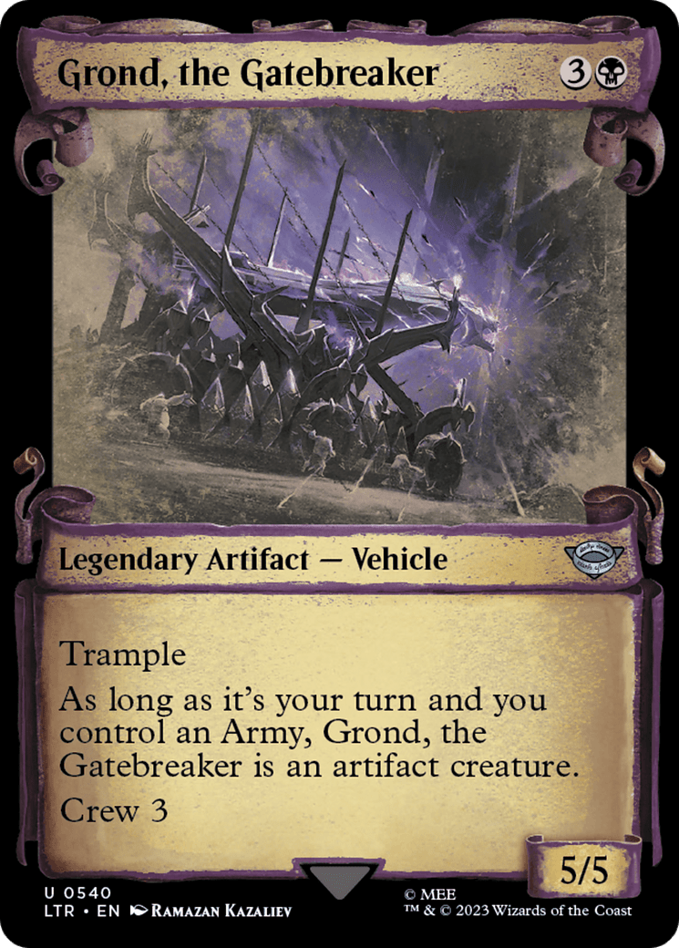 Grond, the Gatebreaker [The Lord of the Rings: Tales of Middle-Earth Showcase Scrolls] MTG Single Magic: The Gathering  | Multizone: Comics And Games