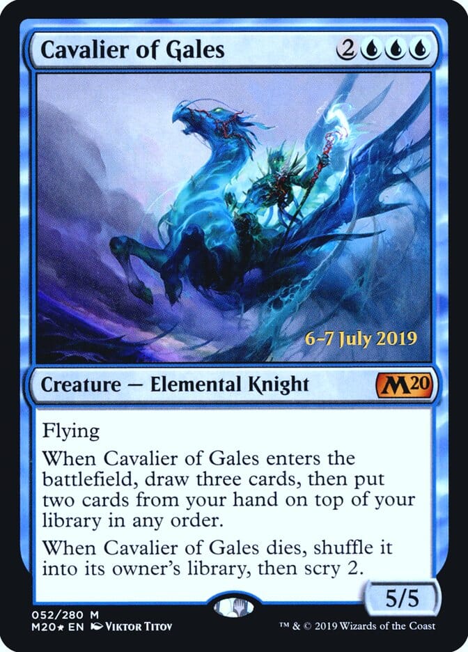 Cavalier of Gales [Core Set 2020 Prerelease Promos] MTG Single Magic: The Gathering  | Multizone: Comics And Games