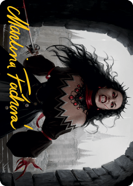 Voldaren Stinger Art Card (Gold-Stamped Signature) [Innistrad: Midnight Hunt Art Series] MTG Single Magic: The Gathering  | Multizone: Comics And Games