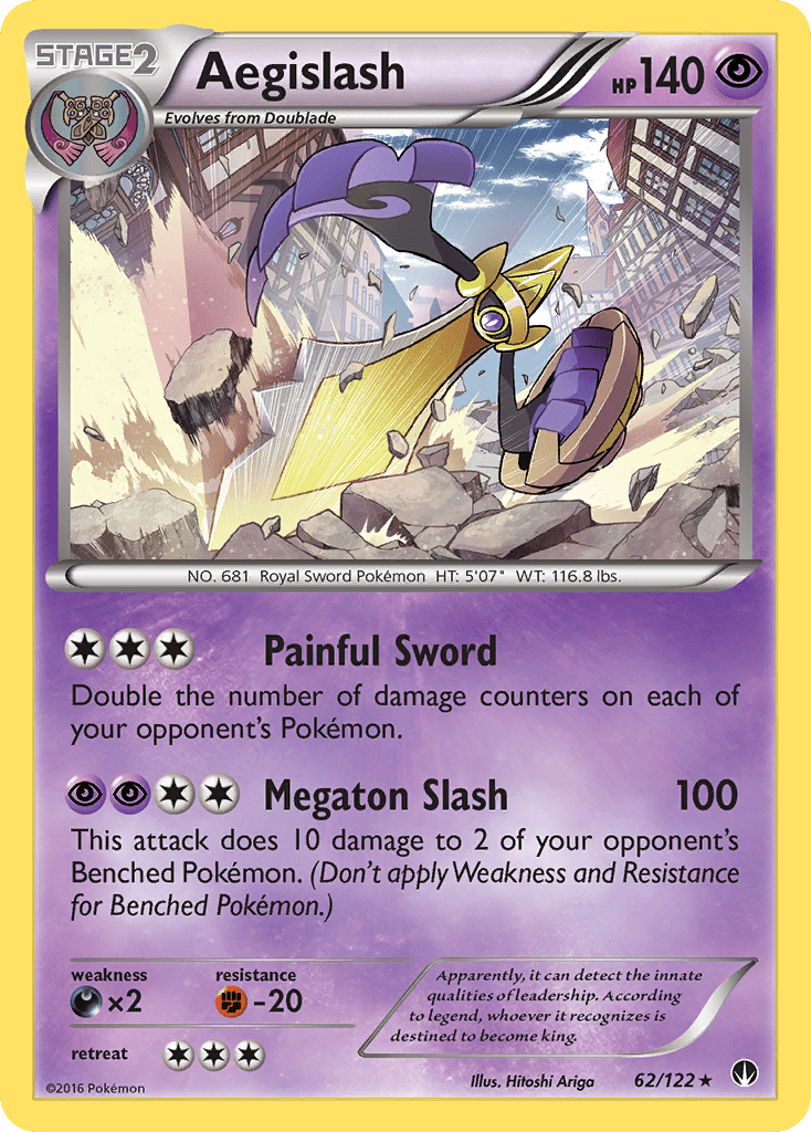Aegislash (62/122) [XY: BREAKpoint] Pokemon Single Pokémon  | Multizone: Comics And Games