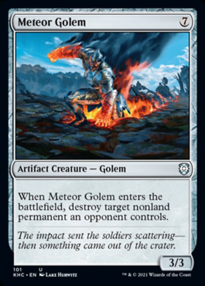 Meteor Golem [Kaldheim Commander] MTG Single Magic: The Gathering  | Multizone: Comics And Games
