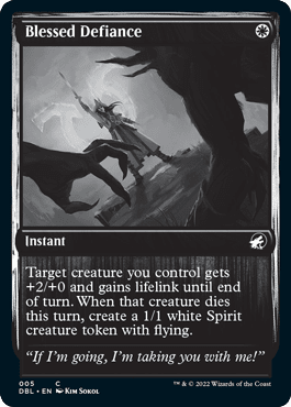Blessed Defiance [Innistrad: Double Feature] MTG Single Magic: The Gathering  | Multizone: Comics And Games
