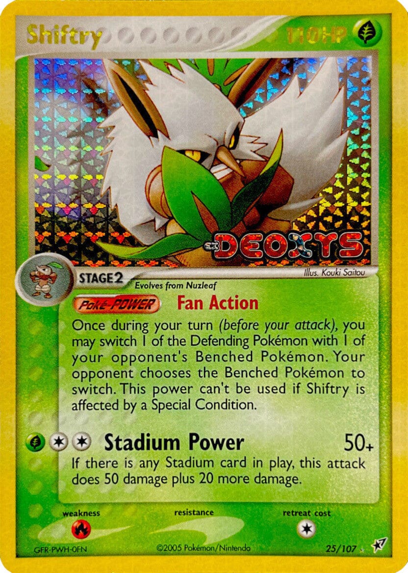 Shiftry (25/107) (Stamped) [EX: Deoxys] Pokemon Single Pokémon  | Multizone: Comics And Games