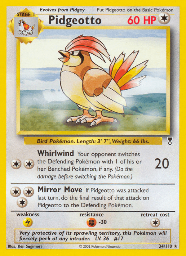Pidgeotto (34/110) [Legendary Collection] Pokemon Single Pokémon  | Multizone: Comics And Games