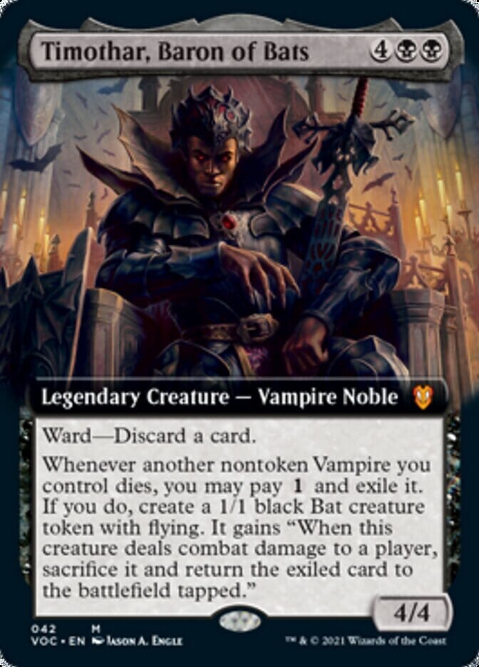 Timothar, Baron of Bats (Extended) [Innistrad: Crimson Vow Commander] MTG Single Magic: The Gathering  | Multizone: Comics And Games