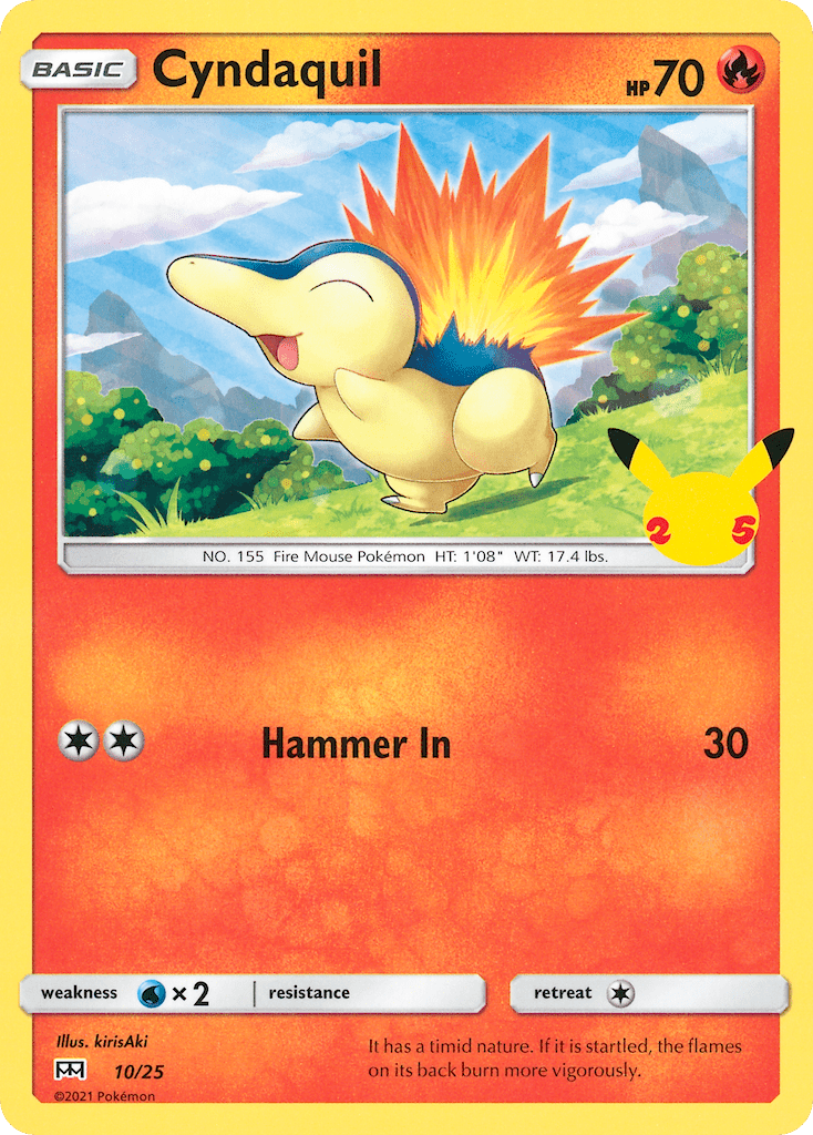 Cyndaquil (10/25) [McDonald's 25th Anniversary] Pokemon Single Pokémon  | Multizone: Comics And Games