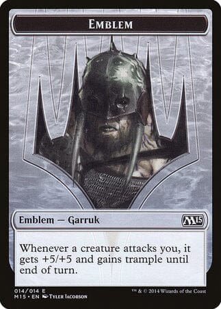 Emblem - Garruk, Apex Predator [Magic 2015 Tokens] MTG Single Magic: The Gathering  | Multizone: Comics And Games