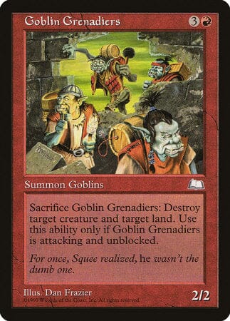 Goblin Grenadiers [Weatherlight] MTG Single Magic: The Gathering  | Multizone: Comics And Games