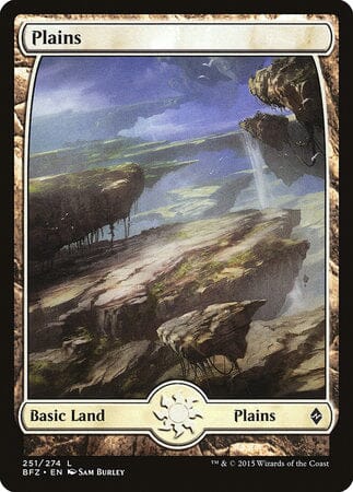 Plains (251) - Full Art [Battle for Zendikar] MTG Single Magic: The Gathering  | Multizone: Comics And Games