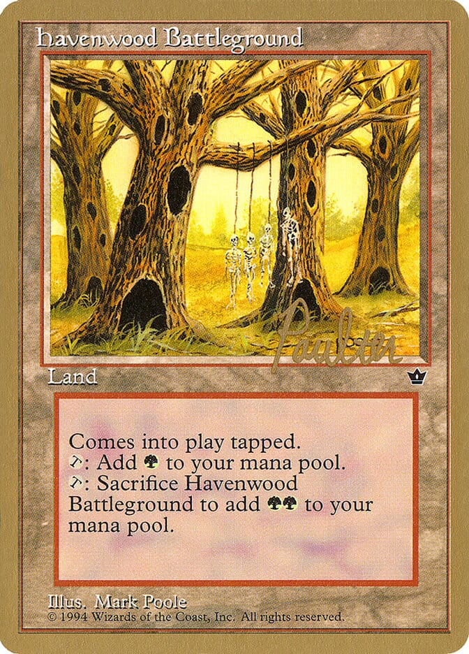 Havenwood Battleground (Preston Poulter) [Pro Tour Collector Set] MTG Single Magic: The Gathering  | Multizone: Comics And Games